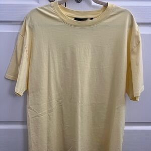 Fear of God butter yellow Short Sleeve Tee